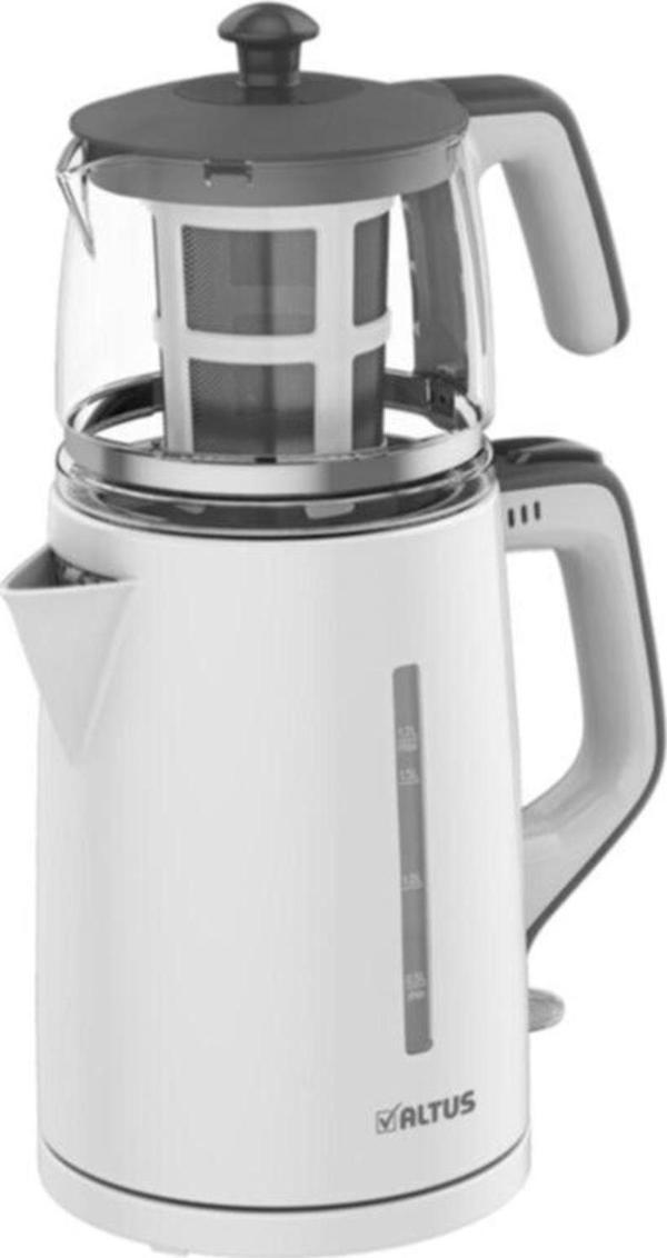 Altus Al 795 Cam Demlikli Beyaz Çay Makinesi - Image 1
