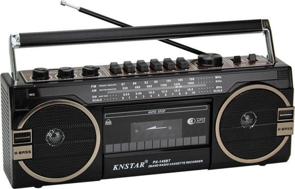 Knstar Px-149Bt Bluetooth Usb+Sd+Fm Radyo Kaset Çalar Müzik Çalar - Image 1