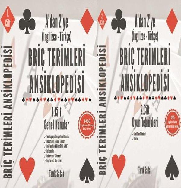 Briç Terimleri Ansiklopedisi Seti - 2 Kitap Takım - A'dan Z' ye - İngilizce Türkçe - Tarık Sadak Briç Yayınları - Image 1