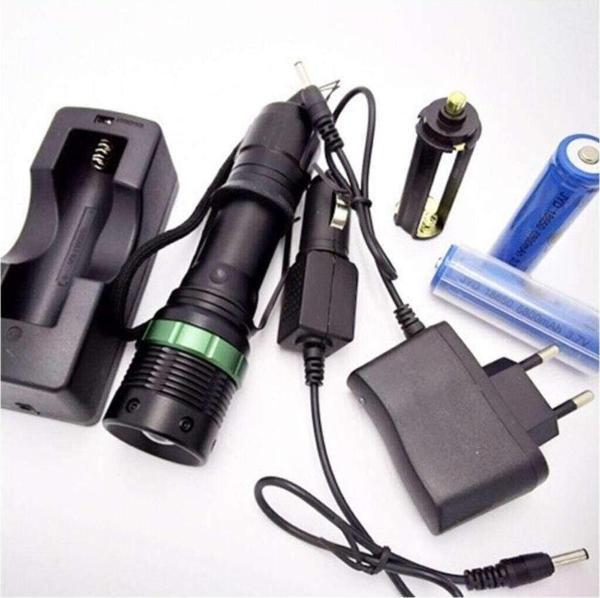 Watton Şarjlı El Feneri Zoomlu Tip Ev Ve Oto Şarjlı Wt-037 - Image 1