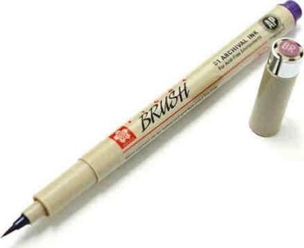 Sakura Pigma Brush Pen Fırça Uçlu Çizim Kalemi PURPLE (MOR) - Image 1