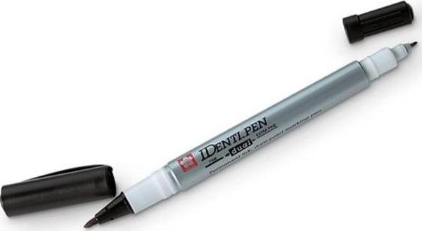 Sakura Identi Pen Çift Uçlu Permanent Marker SİYAH - Image 1