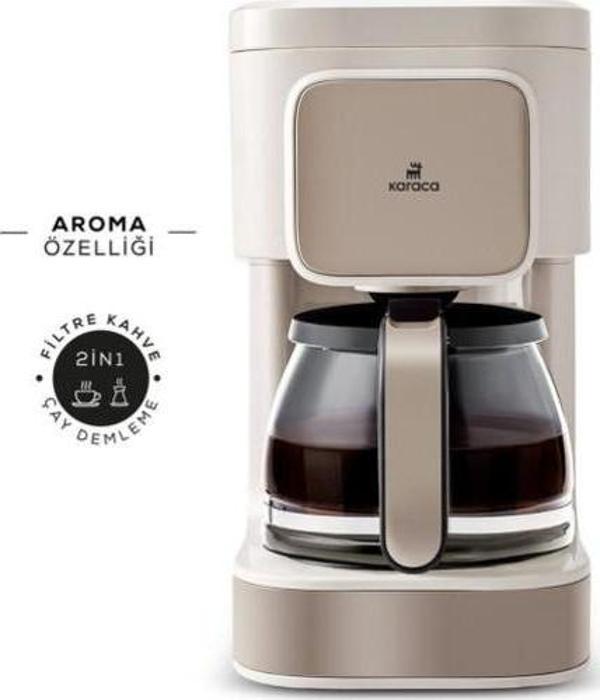 Karaca Just Coffee Aroma 2 In 1 Filtre Kahve Ve Çay Demleme Makinesi Latte - Image 1