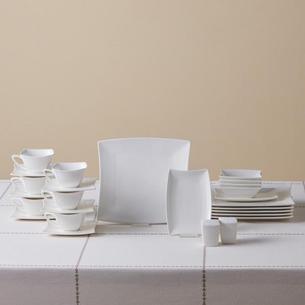 Karaca Forever Bone Perfect White 32 Parça 6 Kişilik Kahvaltı Takımı - Image 1