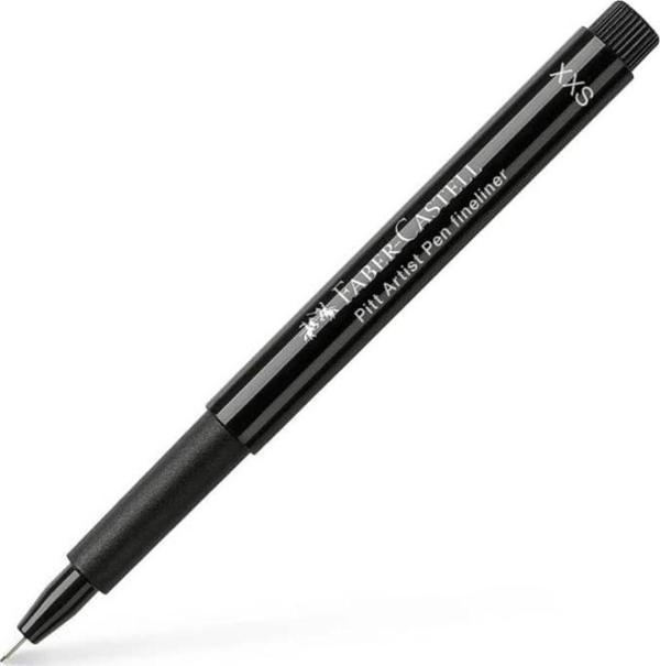 Faber-Castell Pitt Artist Pen Fineliner 0.05 XXS Uç 199 Black 1677799 - Image 1