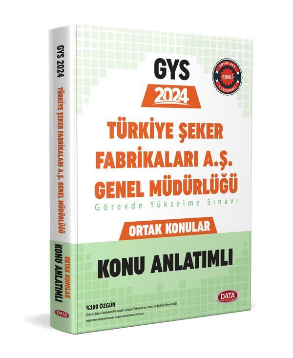 Data 2024 GYS Türkiye Şeker Fabrikaları Ortak Konular Konu Anlatımlı Data Yayınları - Data Yayınları - Image 1