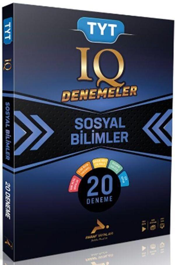 Paraf TYT IQ Sosyal Bilimler Video Çözümlü 20 Branş Deneme Paraf Yayınları - PRF Paraf Yayınları - Image 1
