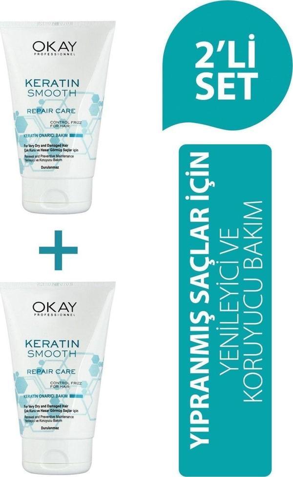 Keratin Smooth 2'li Durulunmaz Krem 100 ml - Image 1