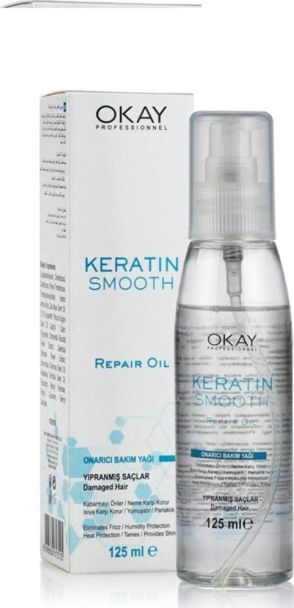 Saç Bakım Yağı Keratin Smooth 125 ml - Image 1