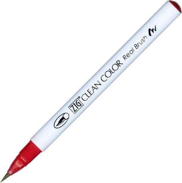 Zig Clean Color Real Brush Fırça Uçlu Marker Kalem 024 Wine Red - Image 1