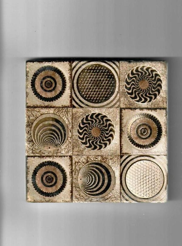 Şeker Portakalım Dekoratif Figürlü Doğal Taş Banyo Gider Kapağı Süsü Tekli 10X10 Cm - Image 1