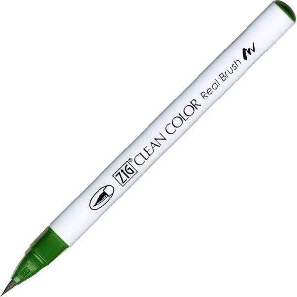 Zig Clean Color Real Brush Fırça Uçlu Marker Kalem 044 Deep Green - Image 1