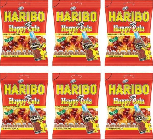 Haribo Happy-Cola 80 gr x 6 Adet - Image 1
