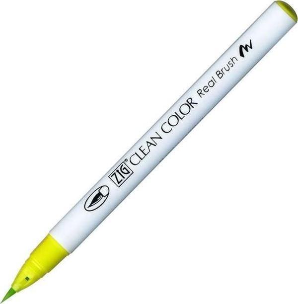 Zig Clean Color Real Brush Fırça Uçlu Marker Kalem 053 Yellow Green - Image 1