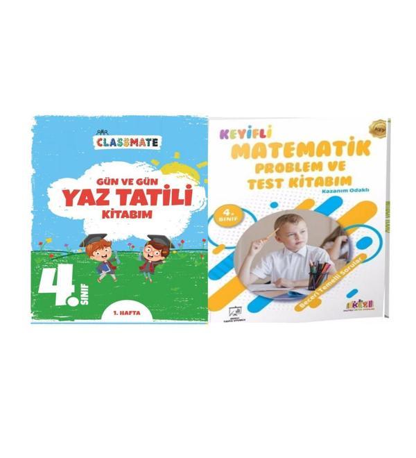 4. Sınıf Gün Ve Gün Yaz Tatili Kitabım Ve Matematik Problem ve Test Kitabım - 5 Renk Yayınları - Image 1