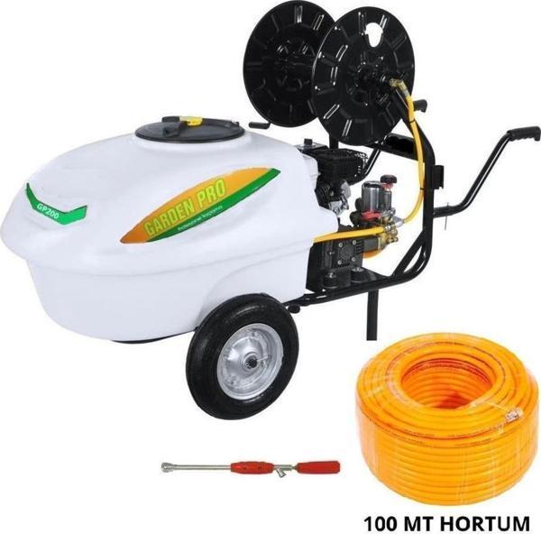 Gardenpro Benzinli Basınçlı İlaçlama Makinesı 200 Lt + 100 mt İlaçlama Hortumu - Image 1