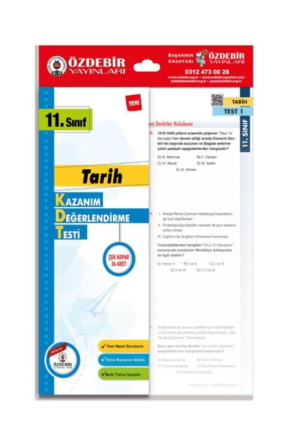 Özdebir Yayınları 11. Sınıf Tarih Çek Kopar Yaprak Test - Özdebir Yayınları - Image 1