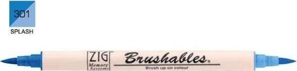 Zig Brushables 2 Renk Tonu Fırça Uçlu Marker Kalem 301 Splash - Image 1