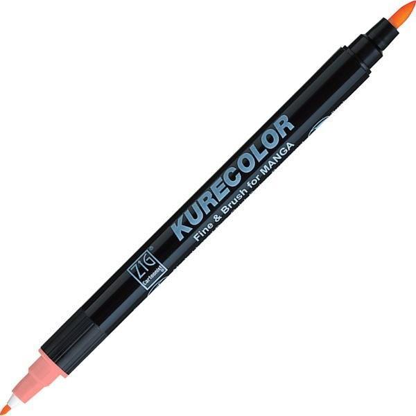 Zig Kurecolor Fine & Brush for MANGA Marker Çizim Kalemi 204 Light Carmine - Image 1