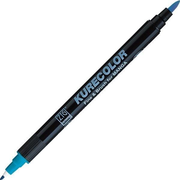 Zig Kurecolor Fine & Brush for MANGA Marker Çizim Kalemi 304 Cobalt Blue - Image 1