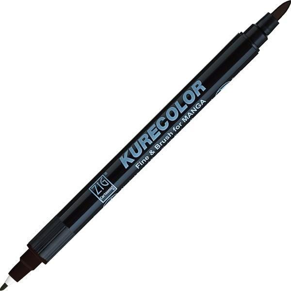 Zig Kurecolor Fine & Brush for MANGA Marker Çizim Kalemi 808 Natural Gray - Image 1