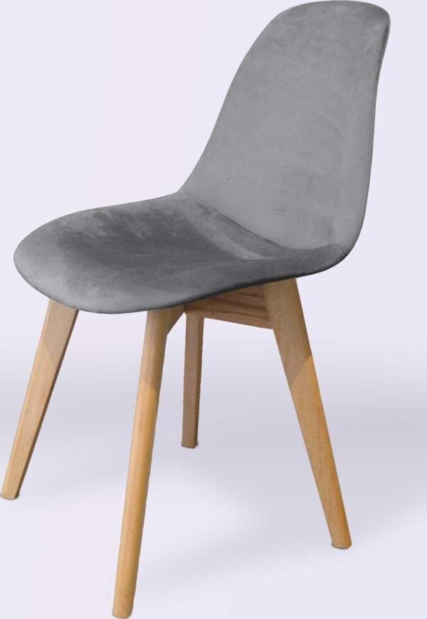 Woodesk Dallas Ağaç Ayaklı, Gri Renk Sandalye Snd3023-grı - Image 1