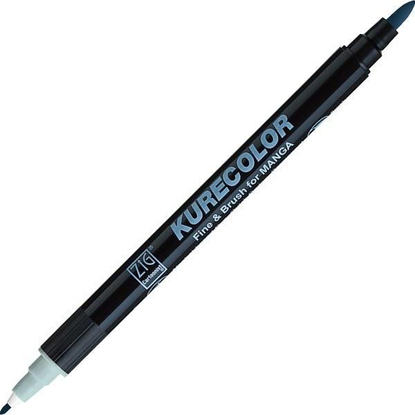 Zig Kurecolor Fine & Brush for MANGA Marker Çizim Kalemi 826 Blue Gray 3 - Image 1