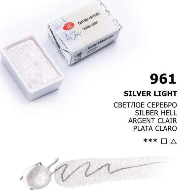 St. Petersburg White Nights Extra-Fine Tam Tablet Sulu Boya 2.5 Ml Metalik Silver Light 961 - Image 1