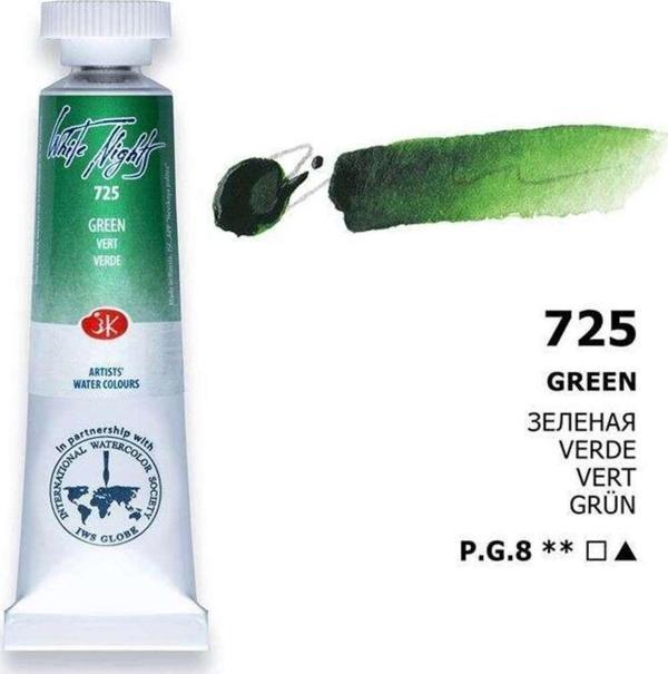 St. Petersburg White Nights Extra-Fine Tüp Sulu Boya 10 Ml Green 725 - Image 1