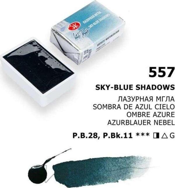 St. Petersburg White Nights Extra-Fine Tam Tablet Sulu Boya 2.5 Ml Sky Blue Shadows 557 - Image 1