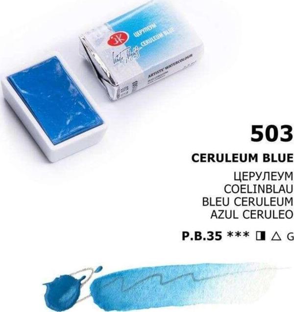 St. Petersburg White Nights Extra-Fine Tam Tablet Sulu Boya 2.5 Ml Ceruleum Blue 503 - Image 1