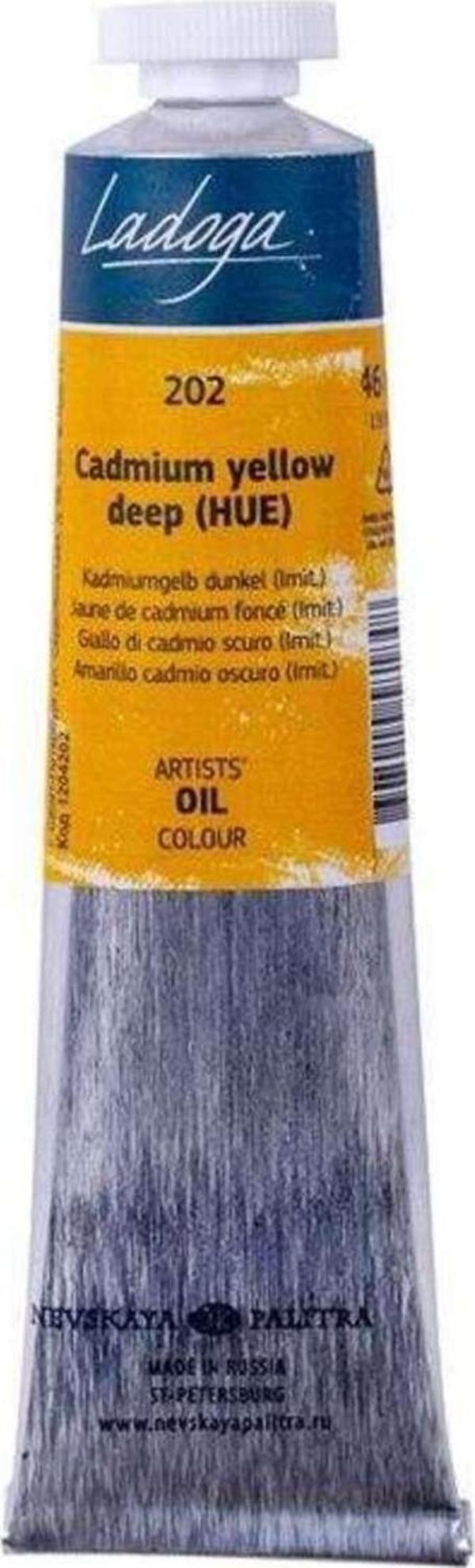 St. Petersburg Ladoga Yağlı Boya 46 Ml Cadmium Yellow Deep (Hue) 202 - Image 1