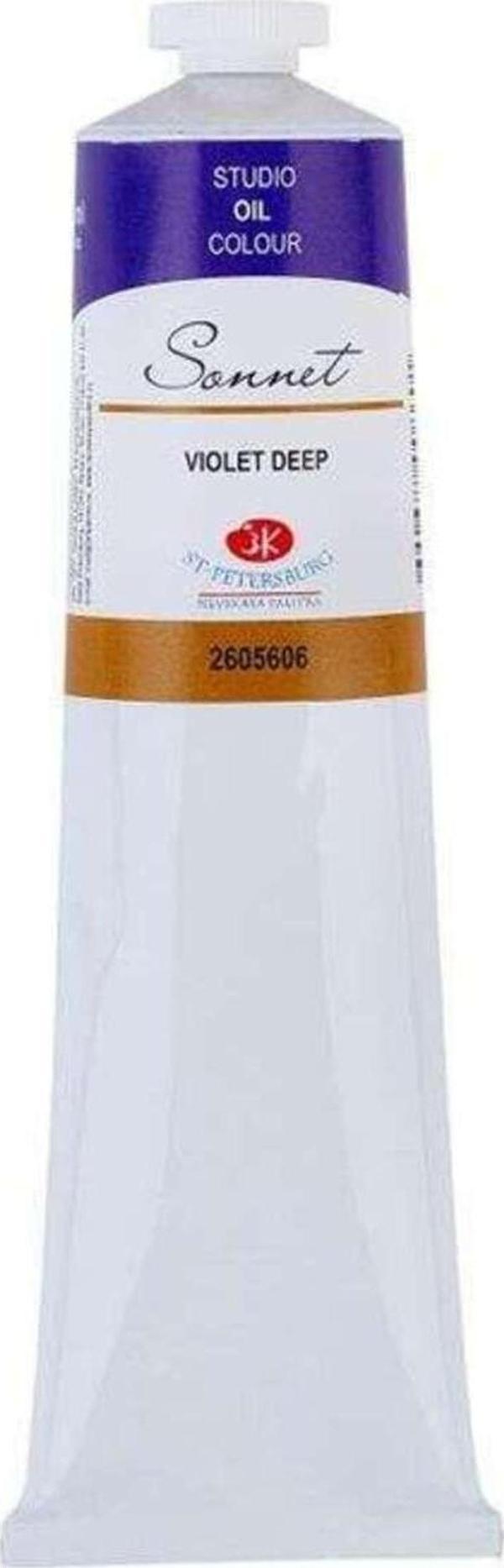 St. Petersburg S.P.Sonnet Studıo Oıl Colour 120Ml 606 Vıolet Deep - Image 1