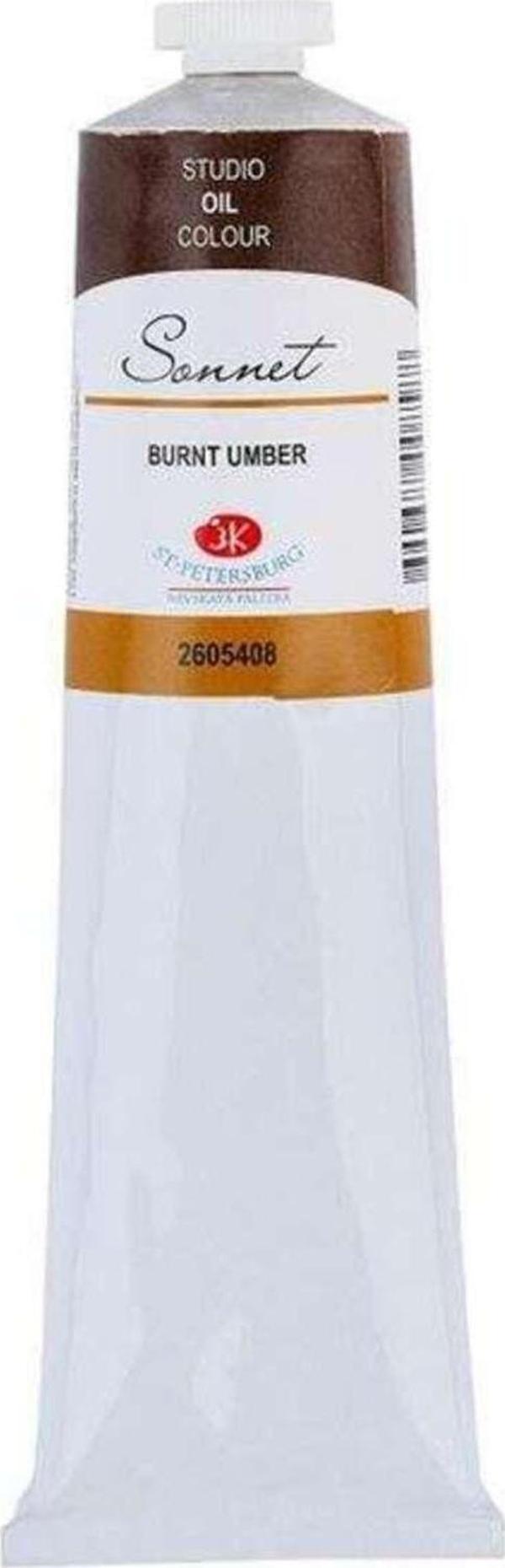 St. Petersburg S.P.Sonnet Studıo Oıl Colour 120Ml 408 Burnt Umber - Image 1