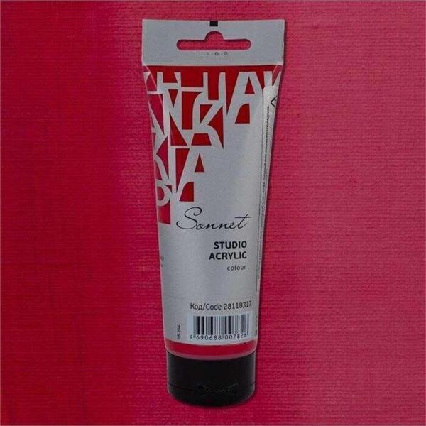 St. Petersburg Sonnet Akrilik Boya 120 Ml Madder Lake Red 317 - Image 1