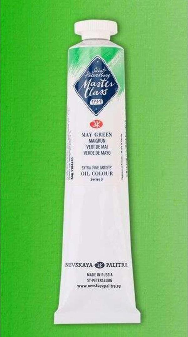 St. Petersburg Master Class Extra-Fine Artists’ Yağlı Boya 46 Ml Seri 3 May Green 745 - Image 1