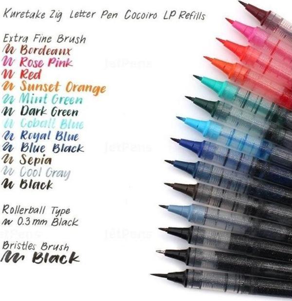 Zig Cocoiro Letter Pen Kalem Refili 0.5 Rollerball RED - Image 1