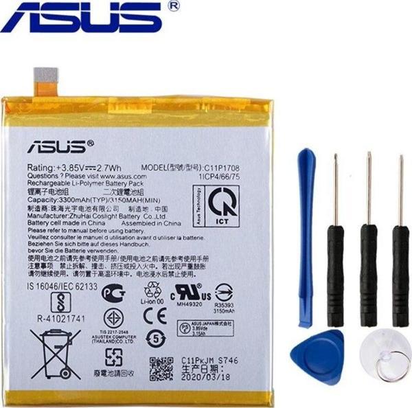 Asus Zenfone 5 2018 ZE620KL-ZS620KL C11P1708 Batarya Pil+Tamir Seti - Image 1