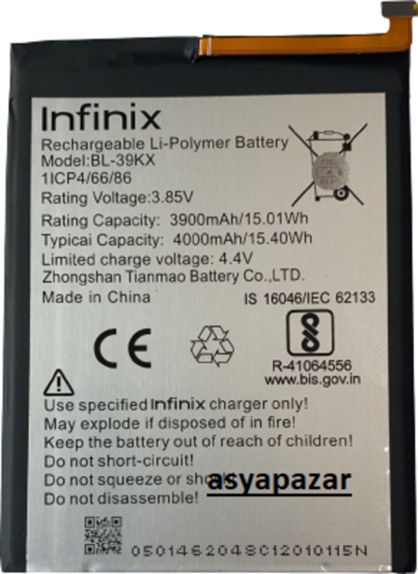 Infinix Hot 7/ Hot Pro Pil Batarya BL-39KX HOT7 Pil Batarya - Image 1