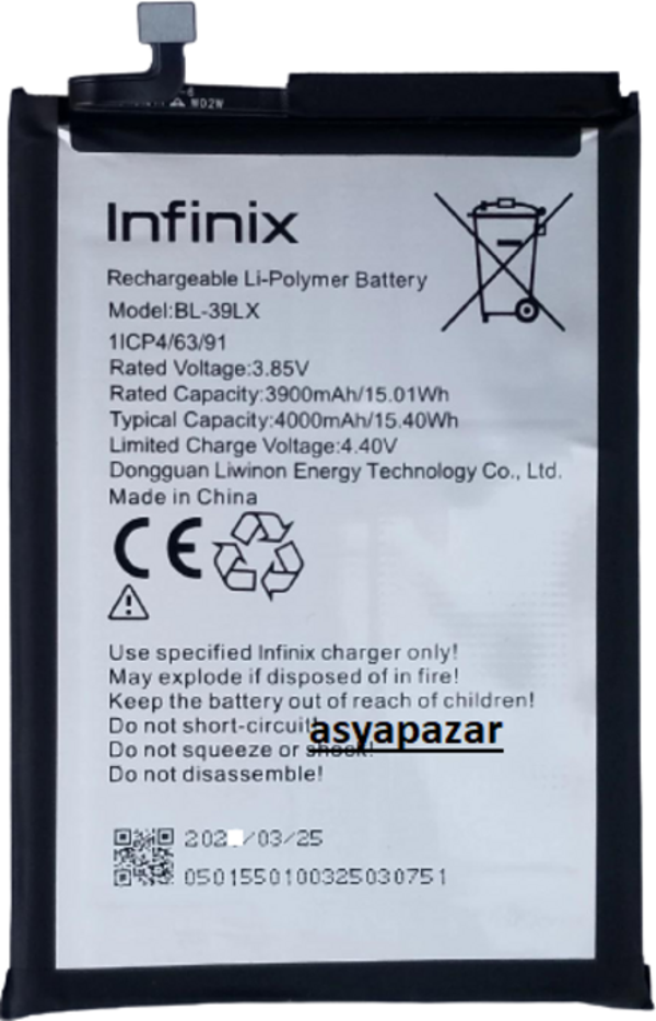 Infinix S5-S5 Lite Pil Batarya BL-39LX İnfilix Pil Batarya İnfinix - Image 1