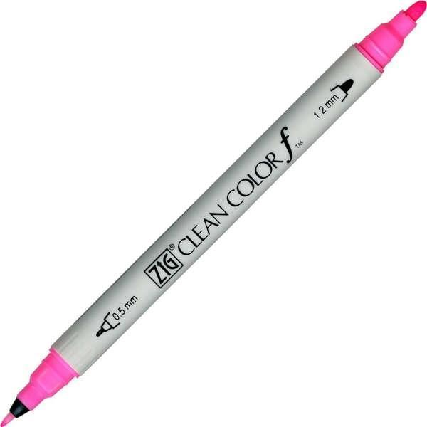 Zig Clean Color f Çift Uçlu Kalem 003 Fluorescent Pink - Image 1