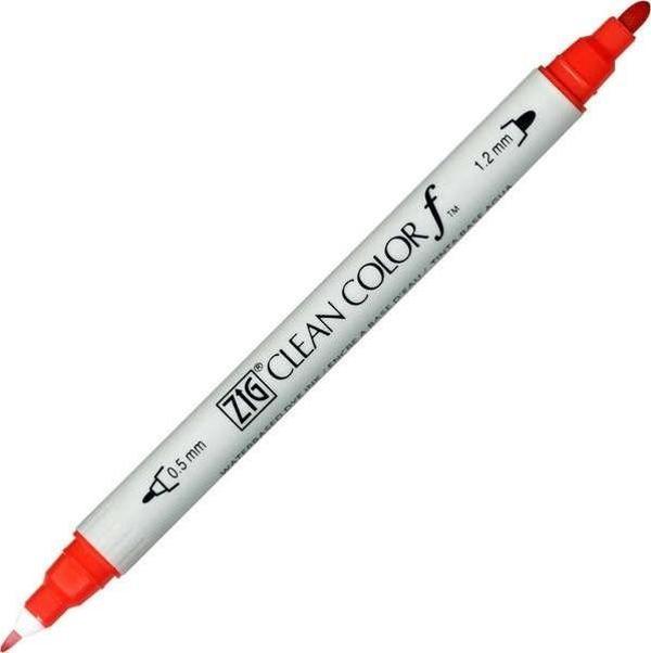 Zig Clean Color f Çift Uçlu Kalem 020 Red - Image 1