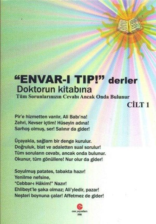 Envar-ı Tıp Derler Doktorun Kitabına Tüm Sorunlarınızın Cevabı Ancak Onda Bulunur - Cilt 1 - Can Yayınları (Ali Adil Atalay) - Image 1