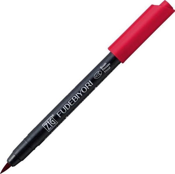 Zig Fudebiyori Brush Pen Fırça Uçlu Kalem 24 WINE RED - Image 1