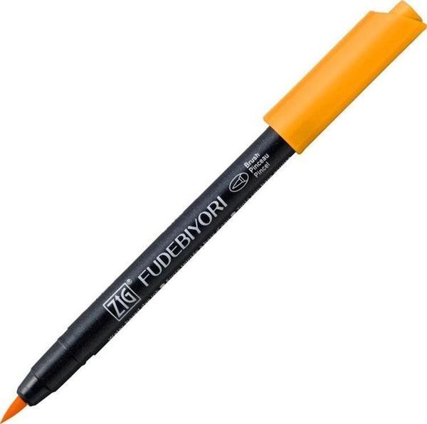 Zig Fudebiyori Brush Pen Fırça Uçlu Kalem 52 BRIGHT YELLOW - Image 1
