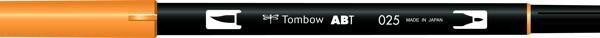 Tombow Dual Brush Pen Grafik Çizim Kalemi 025 Light Orange - Image 1