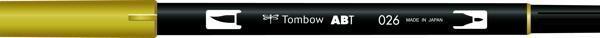 Tombow Dual Brush Pen Grafik Çizim Kalemi 026 Yellow Gold - Image 1