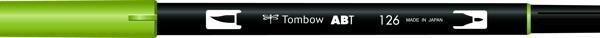 Tombow Dual Brush Pen Grafik Çizim Kalemi 126 Light Olive - Image 1