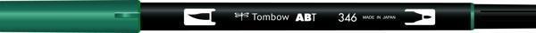 Tombow Dual Brush Pen Grafik Çizim Kalemi 346 Sea Green - Image 1