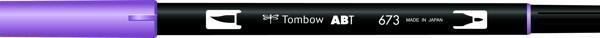 Tombow Dual Brush Pen Grafik Çizim Kalemi 673 Orchid - Image 1